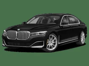 Black BMW 7 Series executive sedan