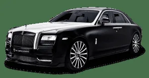 Front view of the black Rolls-Royce Imperial Prestige car Series