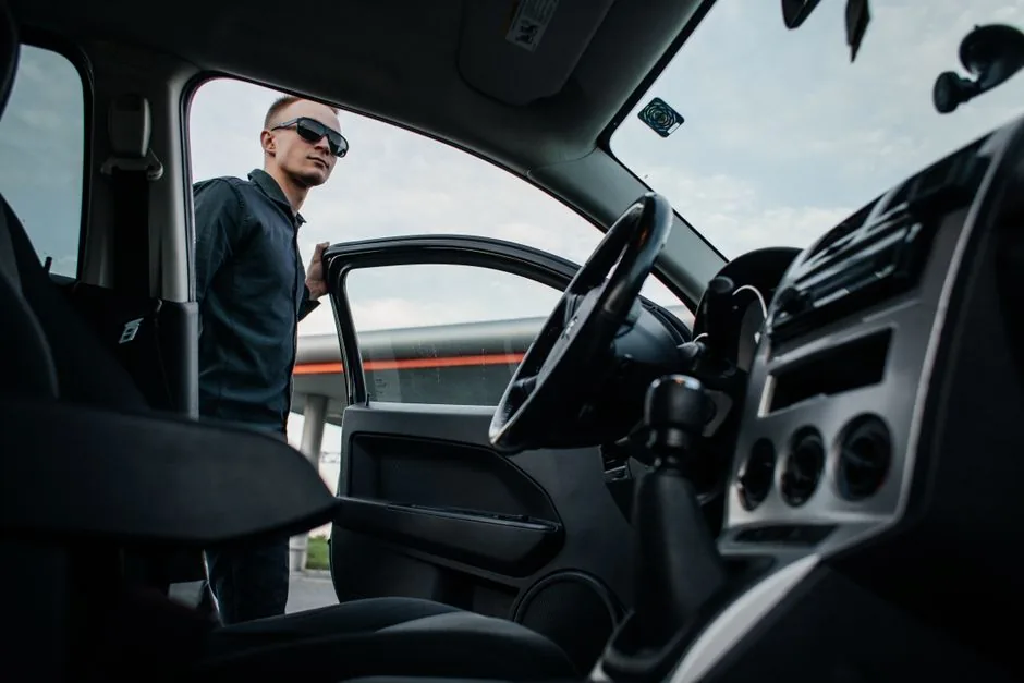 Chauffeur on standby between stops