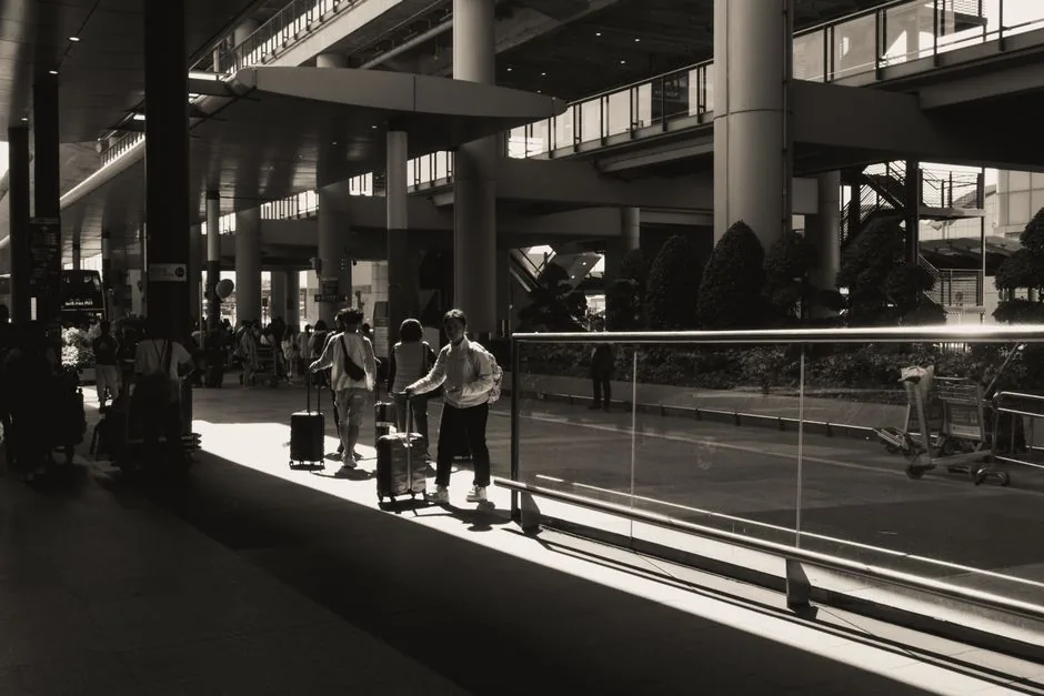 Private car waiting at Newark Airport arrivals