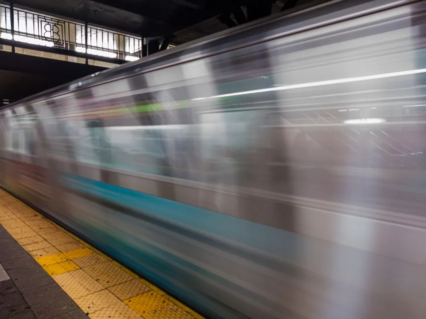 Subway connection used on the JFK AirTrain route to Manhattan